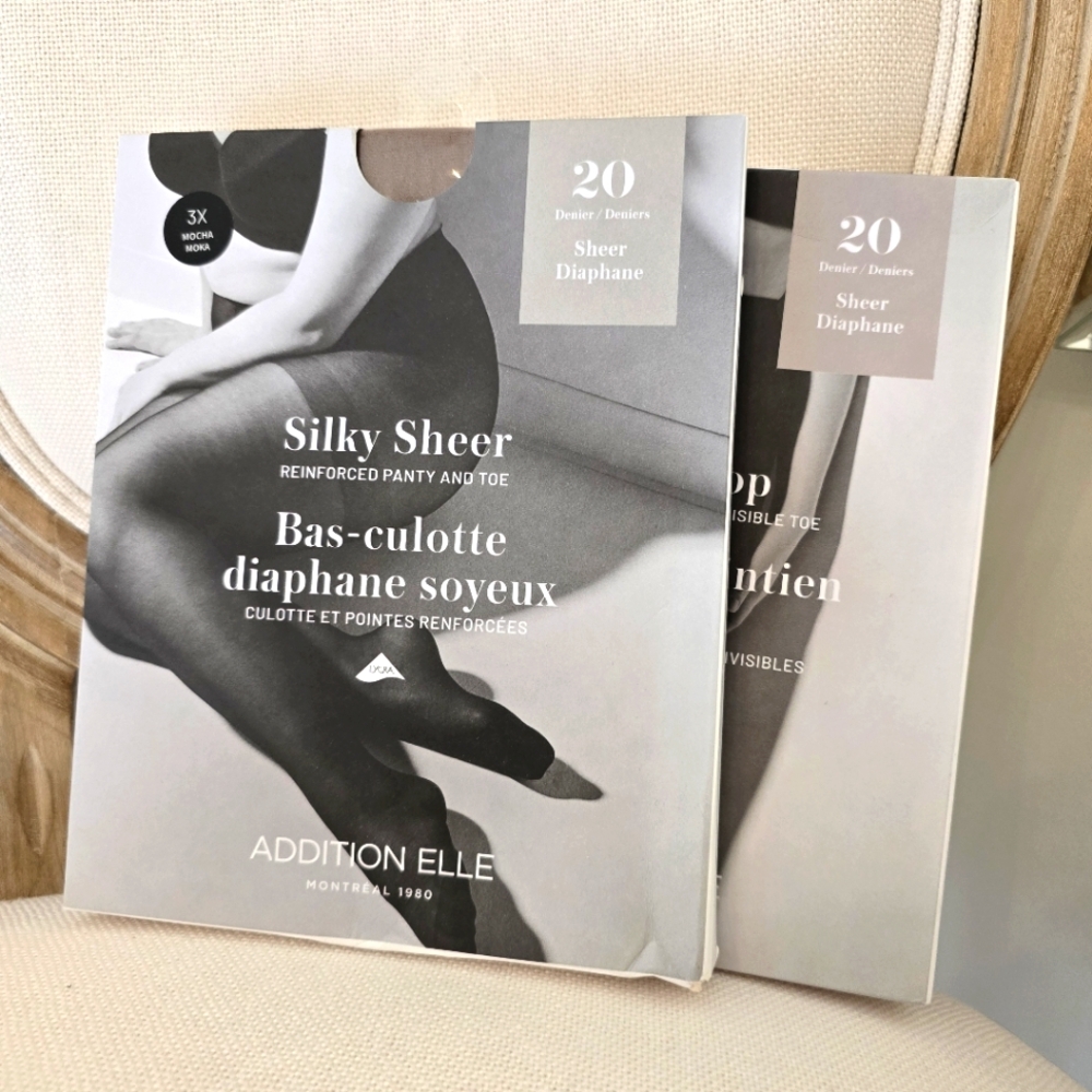 Addition Elle Silky Sheer Tights - 2pks NWT
